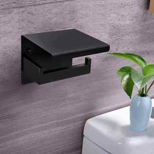 Wholesale Multifunctional Decorative Waterproof Metal Self Adhesive Wall Mounted Bathroom Hotel <b>Shower</b> Room Toilet Paper Holder - Product Image 5