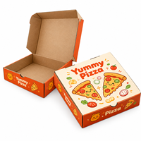 Boîtes d'emballage personnalisées pour la pâtisserie, la pizza, les desserts, les plats à emporter, boîtes pliables en carton ondulé épais