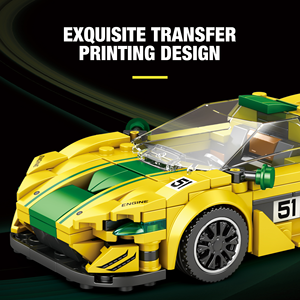 Juego de Bloques de Construcción Creativos MOC P1 GTR Racing, 351 Piezas, Juguete de Construcción ABS, Kit Técnico de Bricolaje, Modelo de Coche Coleccionable - Product Image 4