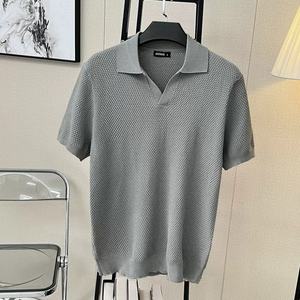 Camiseta <span class=keywords><strong>de</strong></span> punto texturizada OEM con logotipo personalizado para hombre, camiseta Polo <span class=keywords><strong>de</strong></span> punto liso con patrón ajustado <span class=keywords><strong>de</strong></span> punto <span class=keywords><strong>de</strong></span> <span class=keywords><strong>piña</strong></span> y Jacquard <span class=keywords><strong>de</strong></span> algodón - Product Image 5