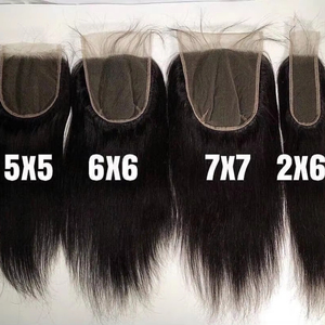 角质层对齐未加工100%纯天然雷米人发高清13x4 13x6 2x6透明高清蕾丝前额闭合批发价 - Product Image 1