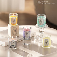 Vela Aromática Personalizada de 50g en Vaso de Vidrio, Vela Mini de Cera de Soya, Etiqueta Privada OEM, Set de Regalo al por Mayor, Múltiples Fragancias