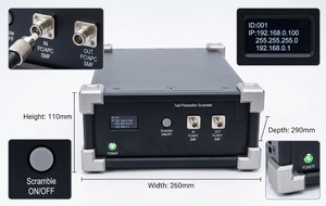 Codificador de Estado Sólido No Mecánico Ultra Rápido de 300kHz de Alta Velocidad y Baja Polarización con Bajo DOP <3% para Sistemas de Fibra Óptica - Product Image 2