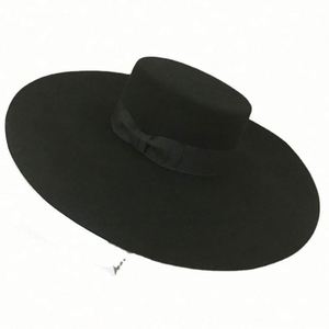 Custom Fedora Hats Women Wool Vintage Wide Brim Fedora Hat - Product Image 1