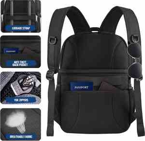 Factory Tactical Style Double Deck <b>Cooler</b> <b>Backpack</b> <b>for</b> Men Insulated Leakproof RFID Blocking Lunch Bag - Product Image 6