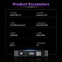 Servicio Profesional OEM ODM, HS86 PRO 14, Smart TV Box Android, Rockchip RK3518 Quad Core 4K OTT, Decodificador para Propietarios de Marcas