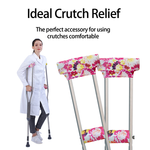 Custom Underarm Crutch <b>Pads</b> Soft Cotton Blend <b>Cushion</b> for Aluminum Wooden Crutches - Product Image 6