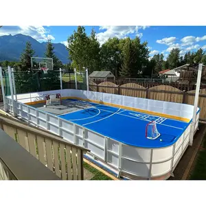 Resistente al desgaste HDPE Dasher tablas hockey patio barrera de hockey sobre hielo