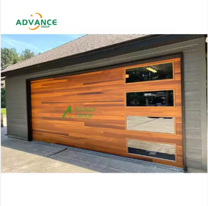 Puertas de Garaje Estilo Francés con Protección Contra el Frío, Aislamiento Térmico, Acero y Aluminio Espumado, Acabado en Aleación de Aluminio - Product Image 1