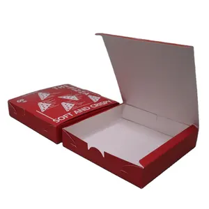 包装紙袋生分解性高品質折りたたみ式赤いピザボックスメーカー