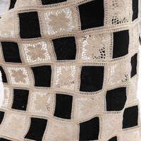 Broderie à carreaux rétro française 100% coton Patchwork couleur dentelle tissu pour la décoration de la maison et la conception de vêtements