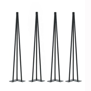 <span class=keywords><strong>El</strong></span> nuevo moderno de Metal de hierro Tapered ángulo piernas Picnic al aire libre mesa de café piernas de horquilla de cocina patas de mesa de comedor - Product Image 5