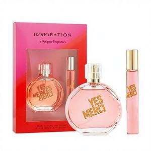 Coffret cadeau de parfum pour femmes en 2 pièces, parfum longue durée, pastèque, poire, thé, baies d'açai, 1,7/0,34 fl oz, vie quotidienne - Product Image 1