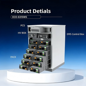Sistema ESS de 120ah 215kwh, Sistema de Almacenamiento de Energía Híbrido Integrado en Red, Gabinete de Almacenamiento de Energía para Exteriores Refrigerado por Aire, Eficiencia de Descarga del 87% RTE - Product Image 3