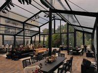 Tente de mariage de luxe en PVC transparent avec structure en alliage d'aluminium, tente de réception extérieure transparente pour événements