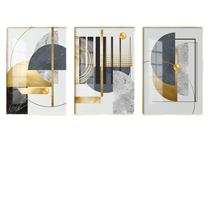 Impression sur toile de <span class=keywords><strong>collage</strong></span> multimédia aquarelle moderne, décoration murale numérique – Nature morte en cristal et porcelaine, style contemporain - Product Image 1