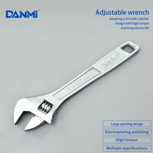 DANMI, venta al por mayor, herramienta de hardware, llaves de Tornillo de acero al carbono, llave ajustable Europea de doble burbuja - Product Image 5