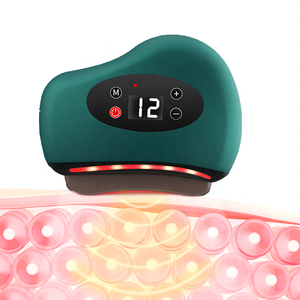 Guasha pemijat wajah elektrik papan Gua Sha pemijat wajah panas terapi merah pelat kerokan alat pelangsing pemijat tubuh - Product Image 1