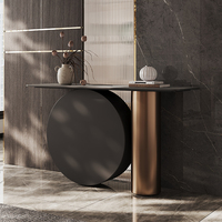 Table console durable en fer du milieu du siècle avec design écologique pour appartement chambre salon salle à manger bureau hôpital hôtel