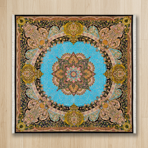 Alfombra de Seda Pura de Lujo, Moderna, Anudada a Mano, Diseño Oriental, Antideslizante, Lavable, Plegable, Grosor de 2-3 mm - Product Image 4
