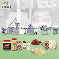 Machine de remplissage et de scellage instantané de poudre sèche pour bouteilles à bouchon à vis, pour la production de lait de soja non-OGM et de piment fort, petite taille