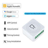 Mini Módulo de Interruptor Inteligente WiFi de 16A para HomeKit con Diseño Abatible para Uso en Hogar y Hotel, Material de PC