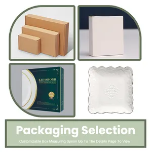 Low Price Custom Design White And Gold Rim Porcelain Square Shape Plates Ceramic Catering Plates For Restaurants