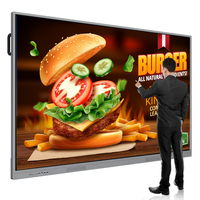 Pizarra Electrónica Interactiva 4K de 100 Pulgadas con Pantalla Táctil IR de 20 Puntos para Conferencias en Línea