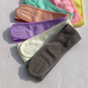 ที่คาด<span class=keywords><strong>ผม</strong></span>ผ้าขนแกะบูเคลคุณภาพสูง ปรับได้ด้วยเวลโคร ทนทาน ระบายอากาศได้ดี สำหรับผู้หญิง ใช้สำหรับทำความสะอาดใบหน้าและผม พร้อมโลโก้แบบกำหนดเอง - Product Image 4