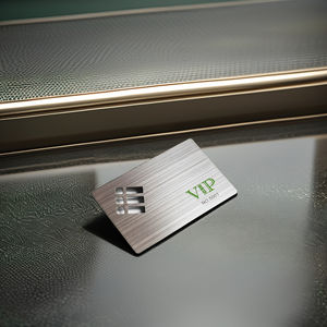 Tarjeta de Visita Metálica NFC Personalizada - Tarjetas NFC 216 en Blanco Negro Mate/Dorado con Grabado Láser, Pago Sin Contacto de Doble Interfaz - Product Image 4