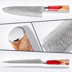 Kiritsuke-<span class=keywords><strong>Messer</strong></span> aus 67-lagigem Damaszener Stahl mit Kunstharzgriff, Spülmaschinenfest - Product Image 6