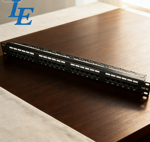 Panel de Conexiones Cat6 1U del Fabricante con 24 Puertos UTP FTP, Capacidad para 12 Puertos - Product Image 2