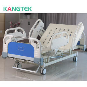 เตียงผู้ป่วยแบบใช้มือหมุนสามฟังก์ชั่น ขายดี เตียงโรงพยาบาลแบบหมุนด้วยมือสามจุด - Product Image 3