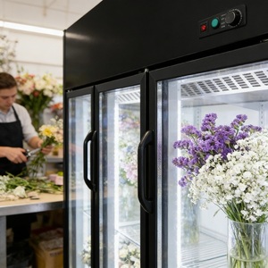 Arredamento Refrigerato Personalizzato per Fioristi - Espositore Refrigerato con Scaffalature a Gondola per Interni di Negozi - Product Image 4