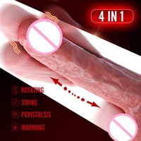 Meistverkaufter Neuer Elektrischer Großer Dildo Vibrierend Heizend Teleskopisch Weibliches Sexspielzeug Weiches Erwachsenen-Großhandels-Sexspielzeug für Frauen