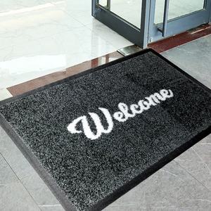 Tapetes de Bienvenida de Goma Personalizados Duraderos, Tapete de Entrada Exterior Impreso al por Mayor - Product Image 1