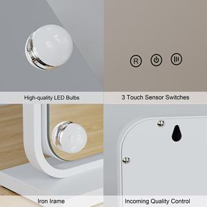 14 Dimmable G35 Bulbs Tabletop Custom <strong>Light</strong> <strong>up</strong> 12v Adapter Illuminated Makeup <strong>Mirror</strong> Vanity with Led <strong>Lights</strong> Mirrored <strong>Mirror</strong> - Product Image 6