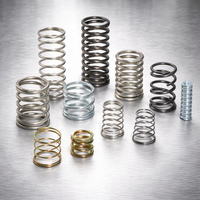 Ressorts de compression hélicoïdaux de haute précision pour machines industrielles, en acier inoxydable nickelé, sur mesure, fabrication OEM