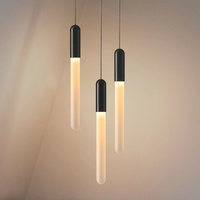 Lampe de plafond moderne décorative personnalisée, luminaire suspendu en acrylique pour escalier, villa, hôtel