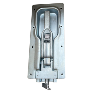 Serrure à loquet encastrée en acier avec boulon en T Dropside Truck Trailer Panel Rack Over Center Lock - Product Image 3