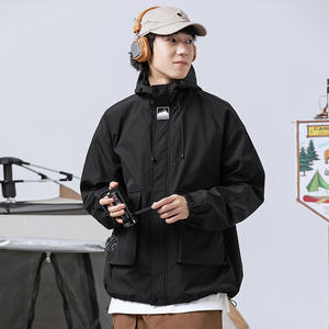 Giubbotto Uomo Softshell Con Cappuccio - Impermeabile Antivento | Primavera/Estate Casual - Foto 7