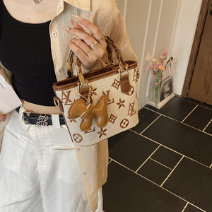 Bolso de Hombro Casual de Tamaño Pequeño para Mujer, Diseño Geométrico, Doble Asa, Marca Privada, Bolso Tote de Diseñador, Duradero - Product Image 2