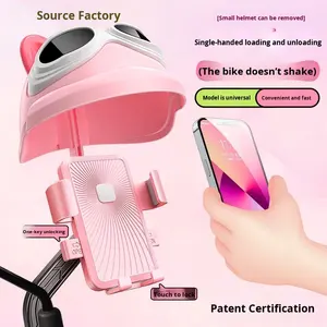 Pequeño soporte <span class=keywords><strong>de</strong></span> teléfono para casco antivibración a prueba <span class=keywords><strong>de</strong></span> lluvia para conductores <span class=keywords><strong>de</strong></span> vehículos eléctricos para motocicletas y bicicletas Dureza 9H - Product Image 4