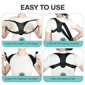 Nuova correzione della postura con gobbo spalla aperta schiena schiena traspirante invisibile bambino adulti correzione bretelle di correzione - Product Image 3