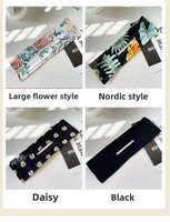 Accessoire pour cheveux DIY pour femmes : Outil de coiffure fait main Magic Twist en tissu, antidérapant, avec motif floral et nœud imprimé coloré, pour chignon et coiffures de fête