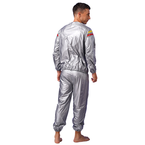 <span class=keywords><strong>Tuta</strong></span> <span class=keywords><strong>Sauna</strong></span> Unisex in PVC per Uso Domestico con Effetto <span class=keywords><strong>Dimagrante</strong></span> e Strisce - Product Image 4