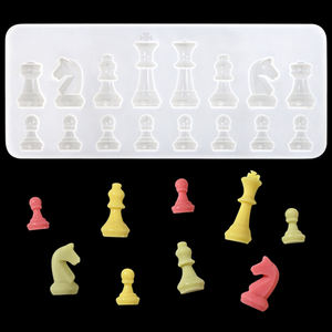 होमस्सन 1081 फैक्टरी स्टॉक 16 गुहा शतरंज मोल्ड डिय बेकिंग चॉकलेट रचनात्मक गोंद मोल्ड रेसिना मोल्ड सिलीकोना - Product Image 2