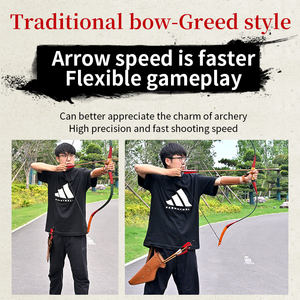 ธนูแบบดั้งเดิม SPG รุ่น Recurve Longbow สำหรับยิงธนู พร้อมลูกศรขนไก่งวง สำหรับยิงกลางแจ้ง ทำด้วยมืออย่างประณีต - Product Image 4