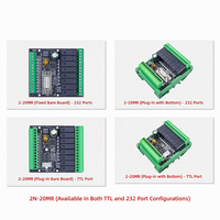 Carte de contrôle industrielle PLC simple pour usage domestique FX1N/2N-6MR/T/10/14/20MR/T, contrôleur programmable DC24V RS-232/TTL