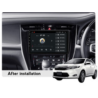 MEKEDE 10 pouces 360 caméra android lecteur DVD de voiture pour Toyota Harrier 2013-2020 double din voiture stéréo 4G LTE écran qled
